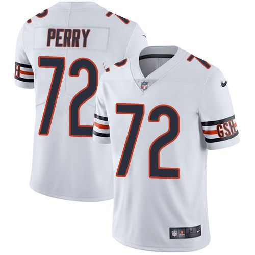 Men Chicago Bears #72 William Perry Nike White Limited Player NFL Jersey
